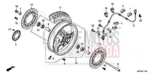 ROUE AVANT NT700VB de 2011